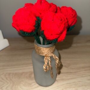 Handmade crochet flowers